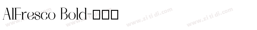 AlFresco Bold字体转换